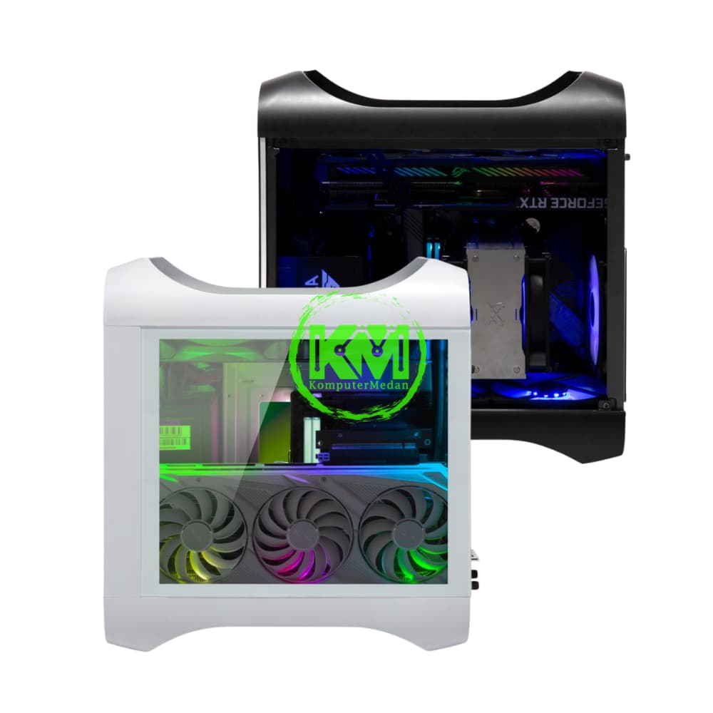 BITFENIX PRODIGY 2022 3ARGB BLACK WHITE GAMING CASING - Image 1