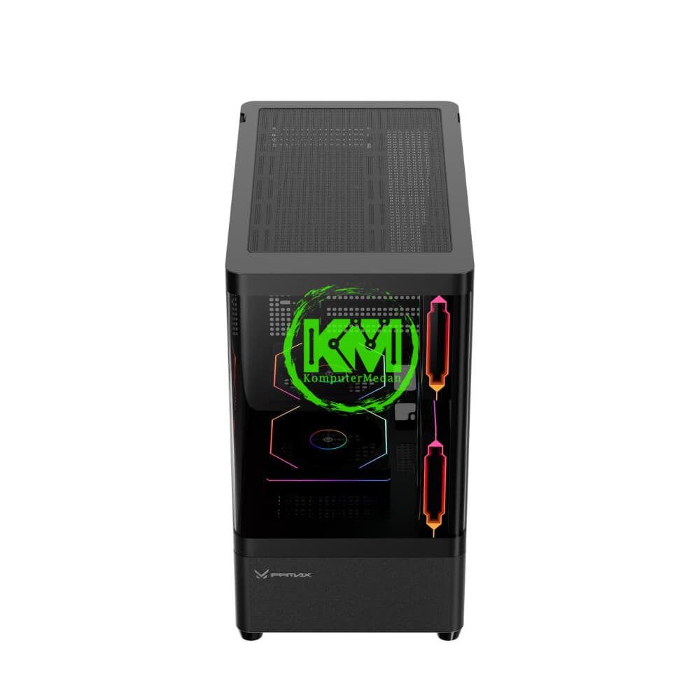 FPMAX R4M NOVA BLACK + 3 FAN GAMING CASING - Image 3