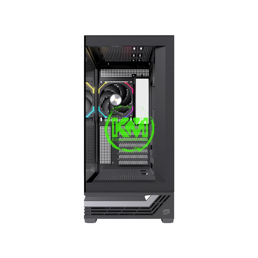 EINAREX PRISMA S800 BLACK +4FAN RGB GAMING CASING - Image 4