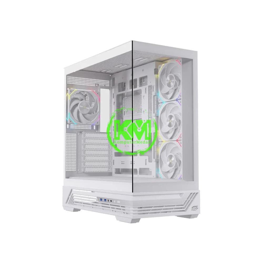 EINAREX PRISMA S800 WHITE +4FAN RGB GAMING CASING - Image 2