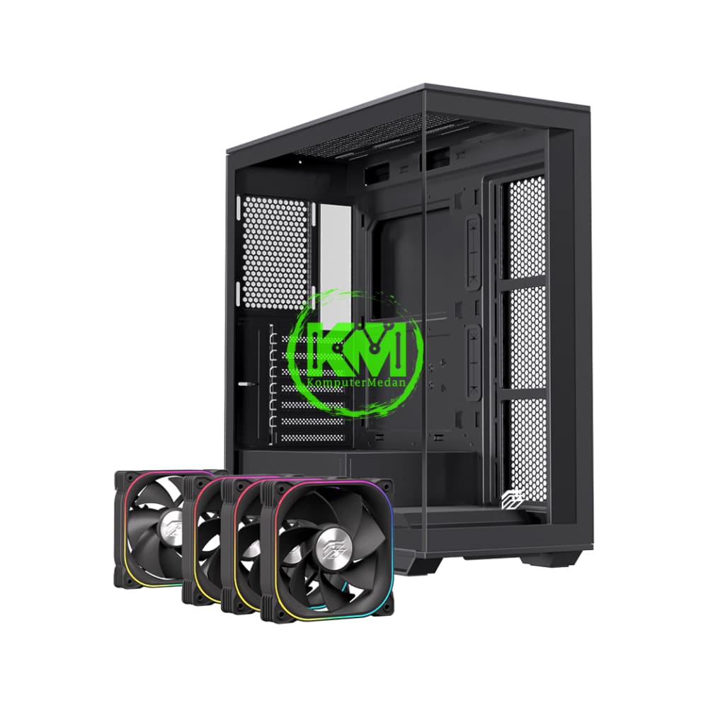 EINAREX PRISMA S700 BLACK + 4FAN GAMING CASING