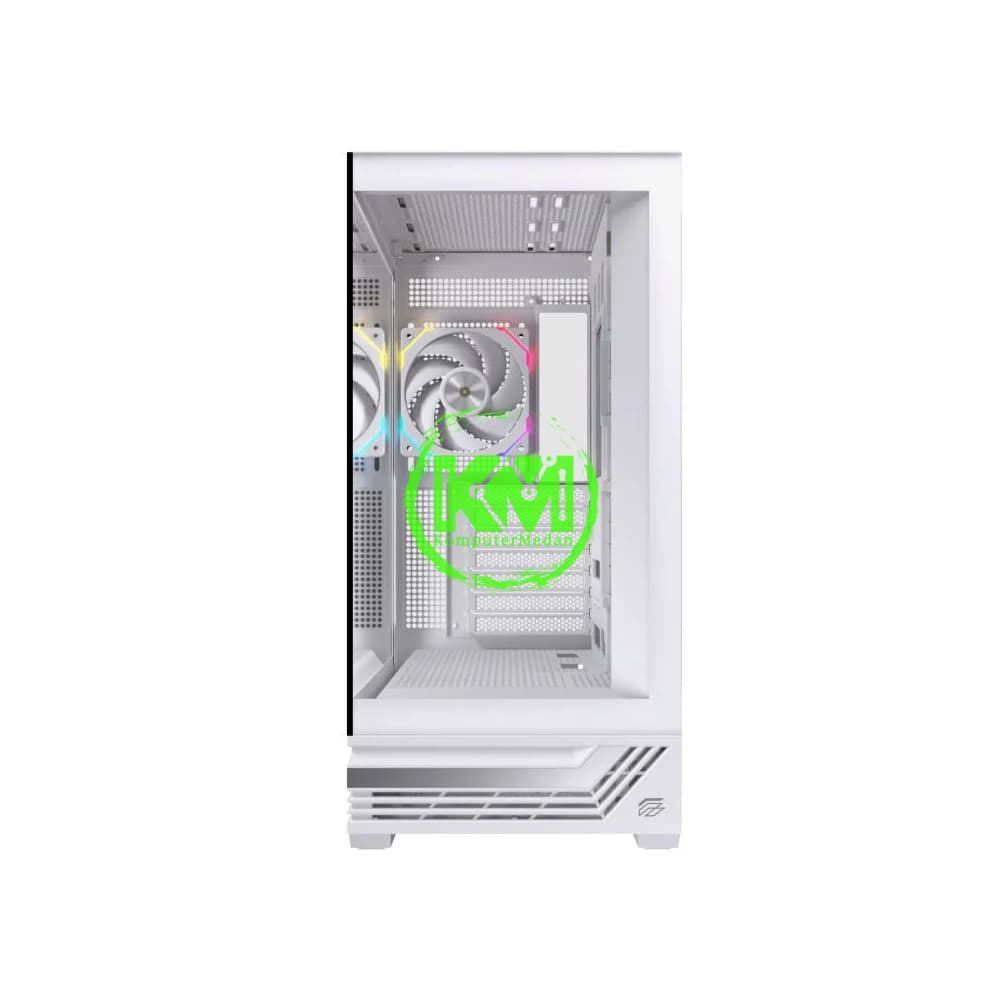 EINAREX PRISMA S800 WHITE +4FAN RGB GAMING CASING - Image 4