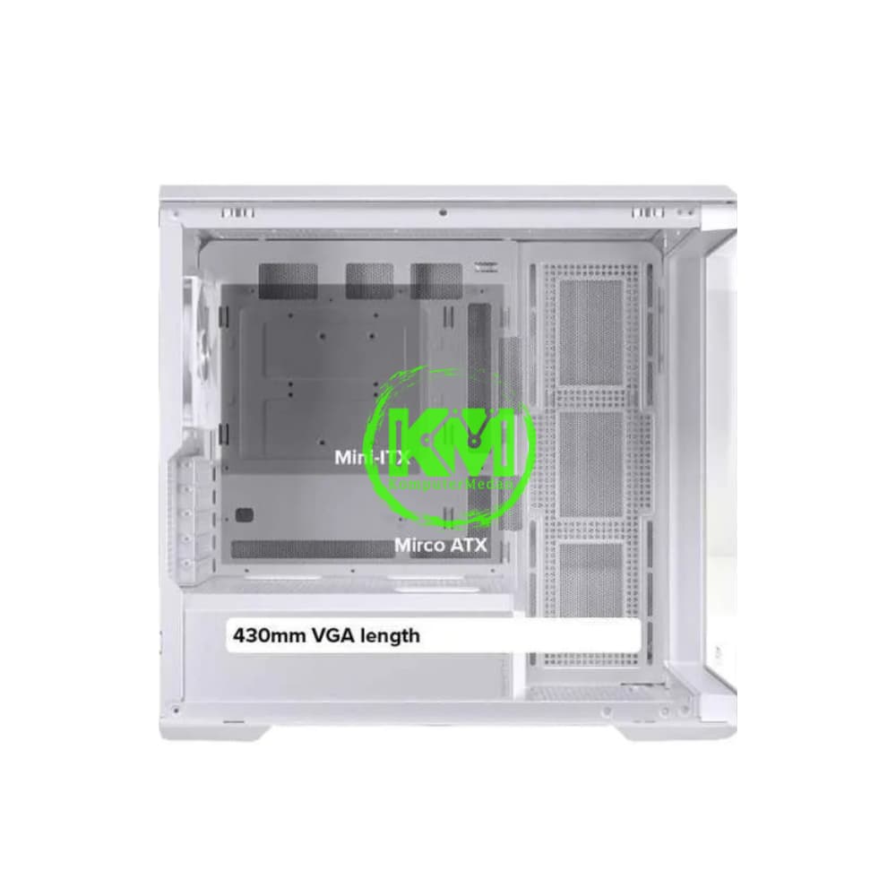 EINAREX ZENITH ZM800 WHITE + 4FAN RGB GAMING CASING - Image 4