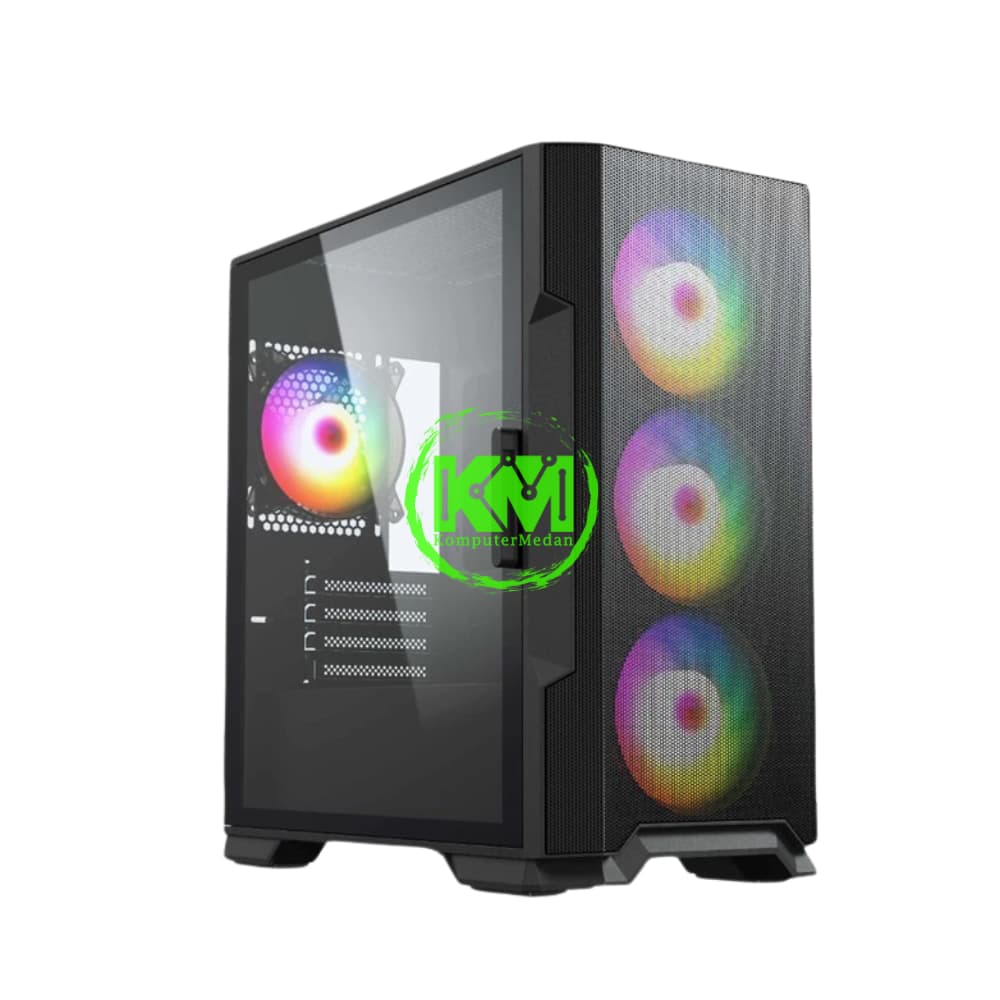 EINAREX M03 BLACK + FAN ARGB GAMING CASING - Image 1