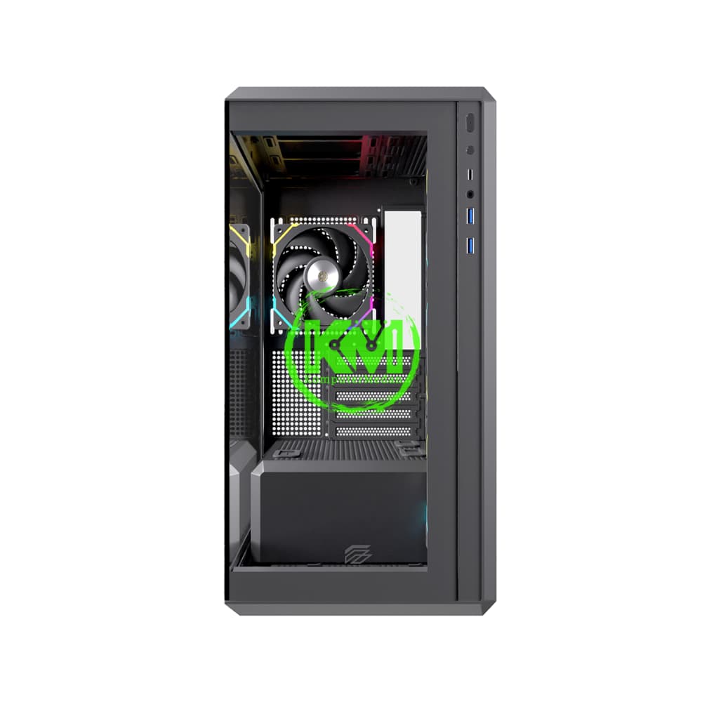 EINAREX ZENITH ZM800 BLACK + 4FAN RGB GAMING CASING - Image 3