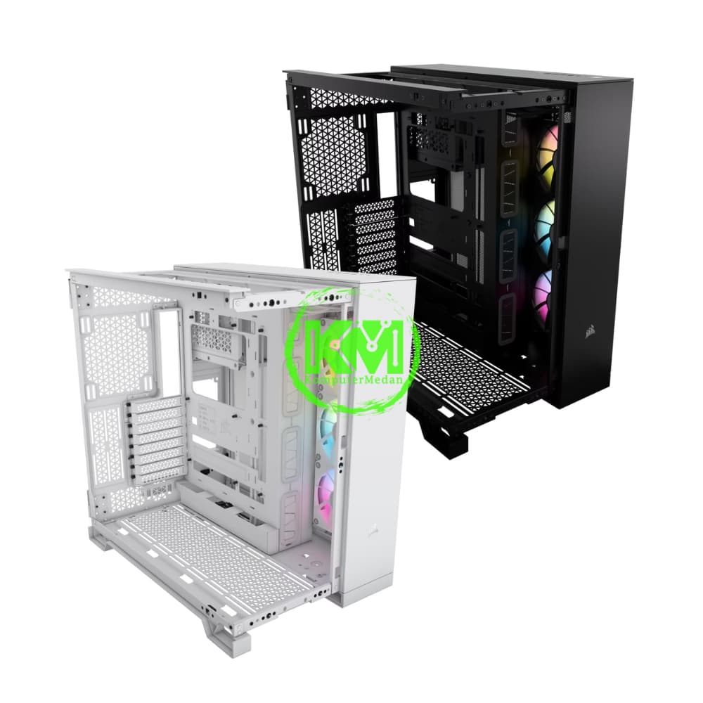 CORSAIR 6500X TG ARGB BLACK WHITE CASING