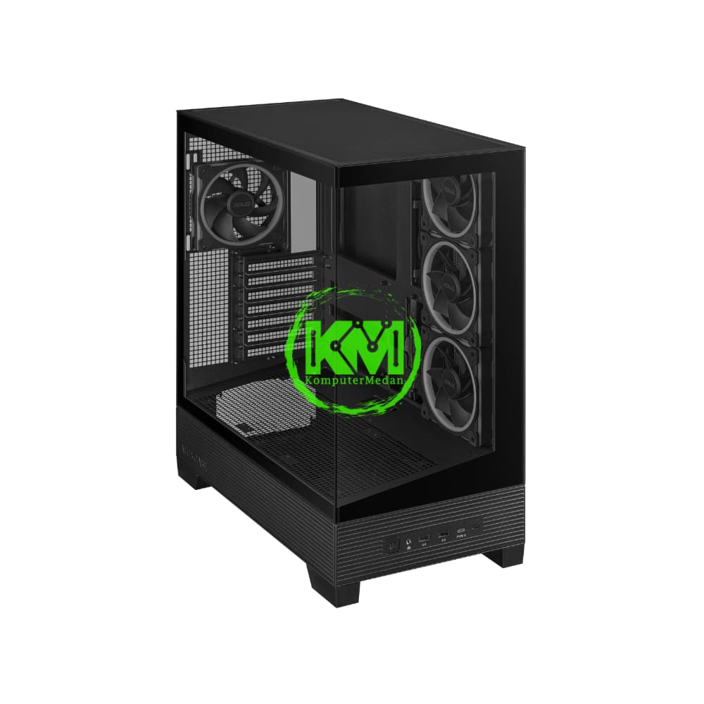 ASUS A31 PLUS TG ARGB BLACK GAMING CASING - Image 3