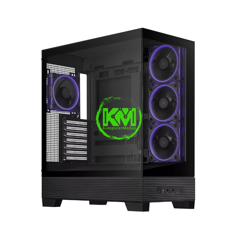 ASUS A31 PLUS TG ARGB BLACK GAMING CASING - Image 2