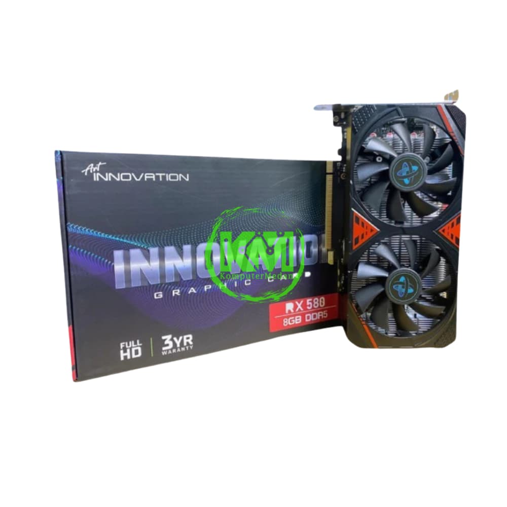 INNOVATION RX 580 8GB (DUAL FAN) VGA (AMD) - Image 1