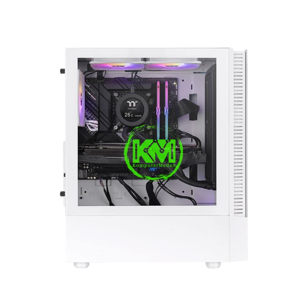 THERMALTAKE VIEW 200 TG ARGB SNOW GAMING CASING - Image 3