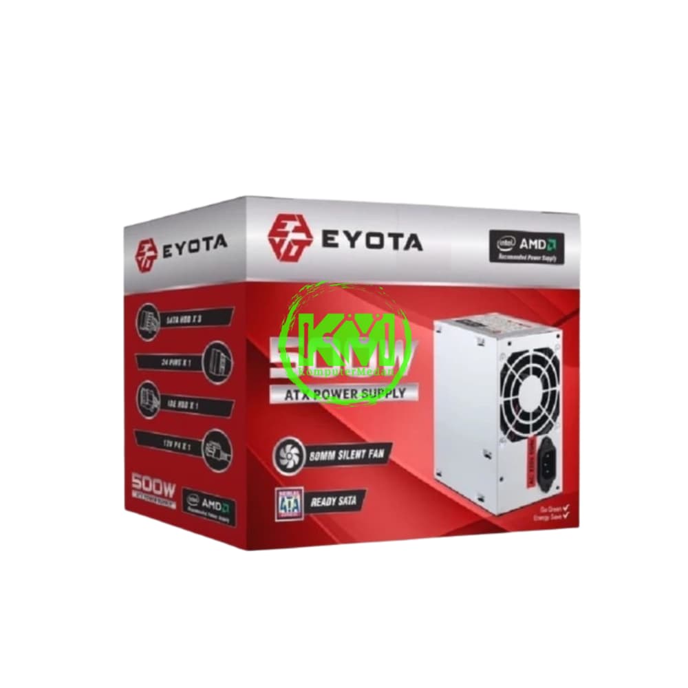 EYOTA 500W FAN 8CM POWER SUPPLY - Image 2