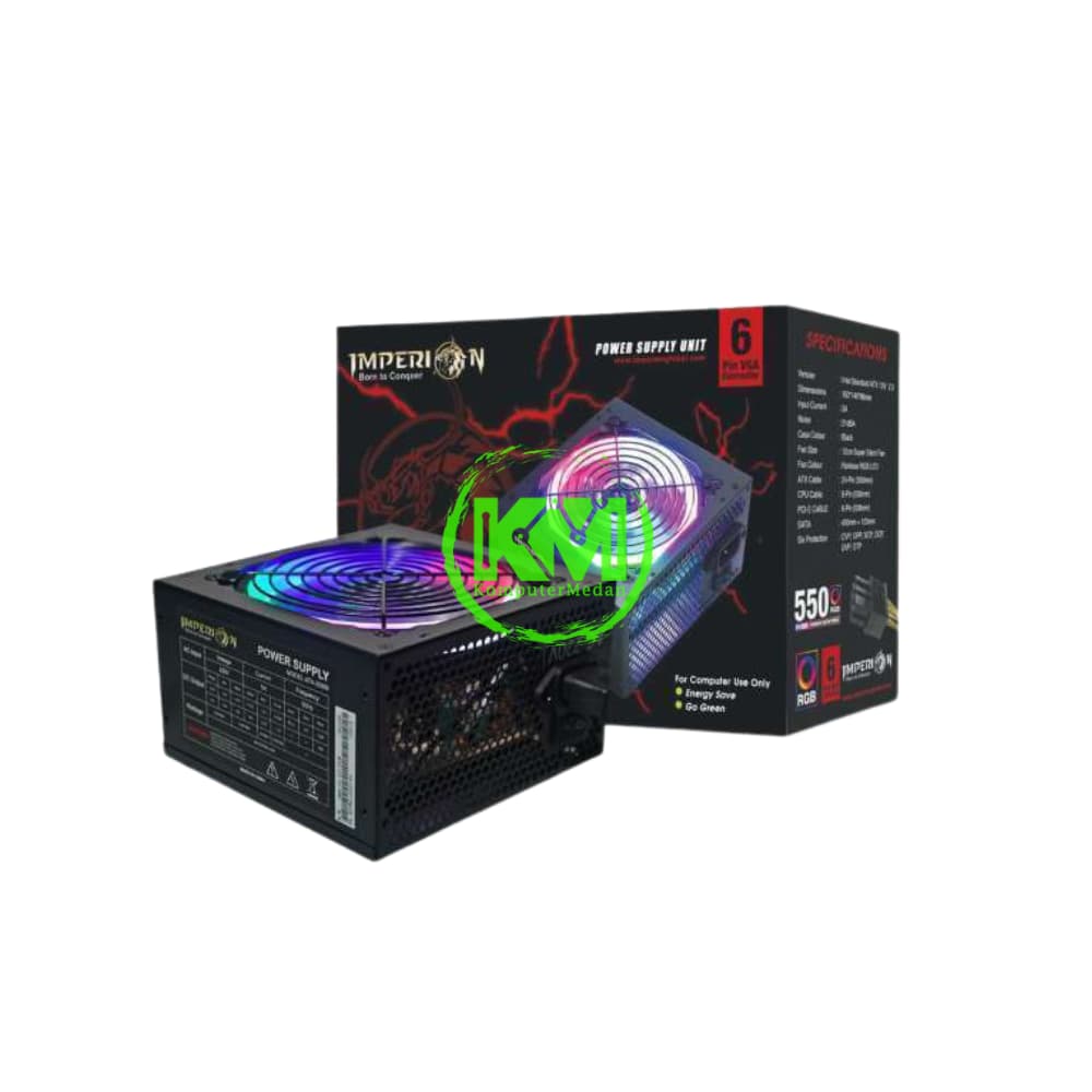 IMPERION 550WATT RGB WITH POWER VGA 6 PIN POWER SUPPLY - Image 1