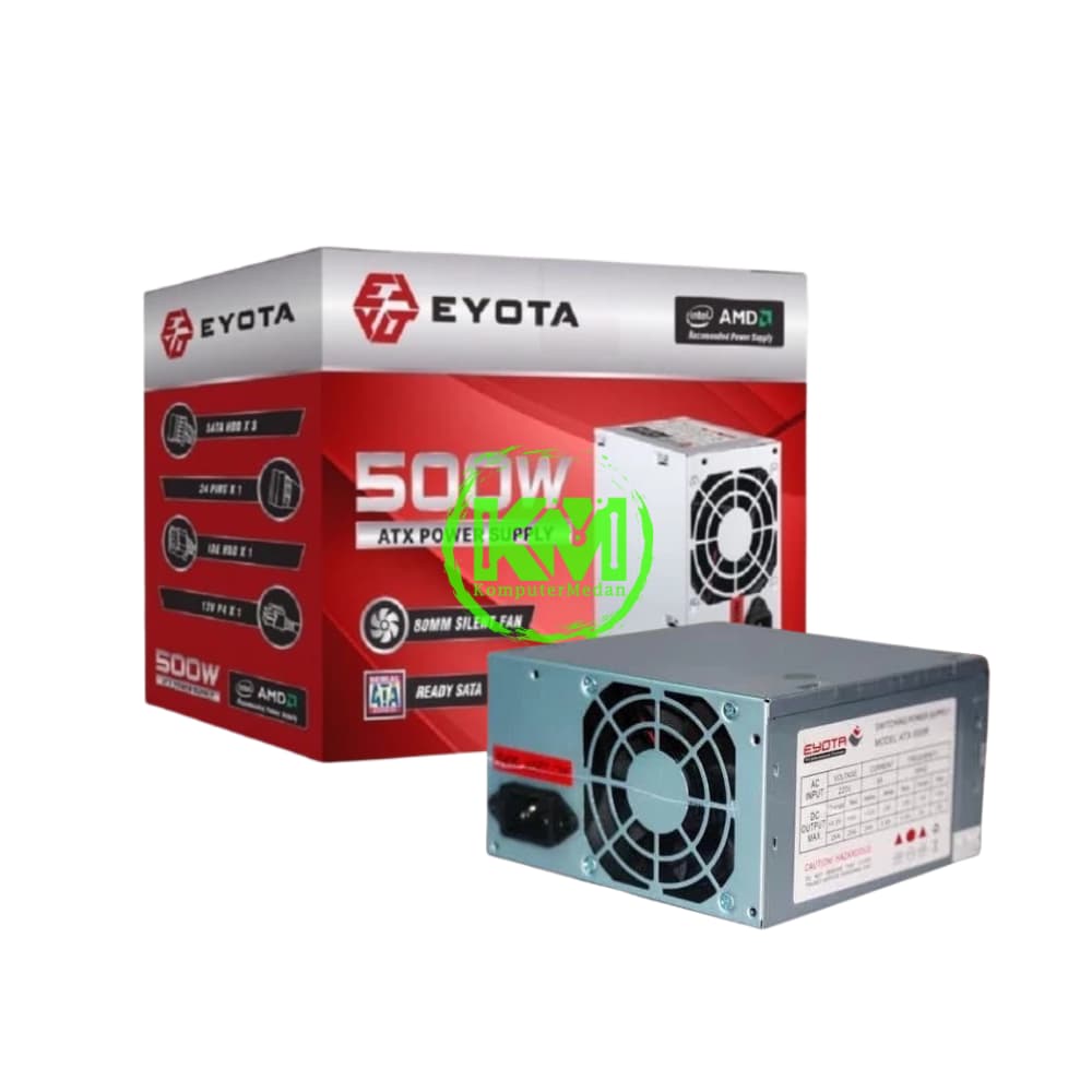 EYOTA 500W FAN 8CM POWER SUPPLY - Image 1