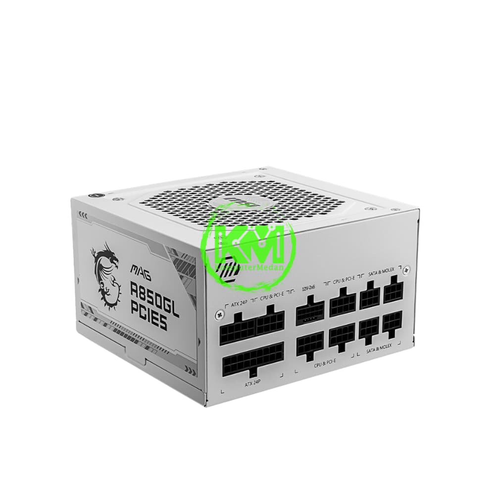 MSI MAG A850GL 850W 80+ GOLD WHITE POWER SUPPLY - Image 1