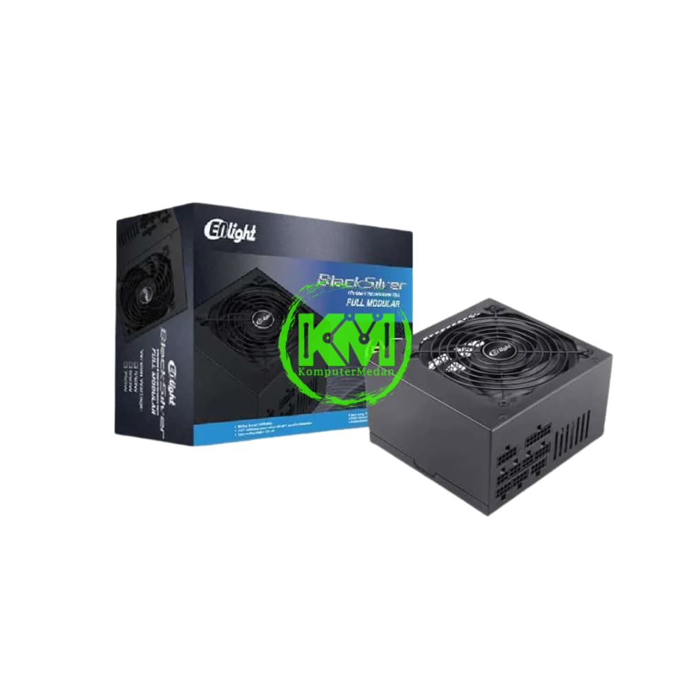 ENLIGHT 550W 80+ BRONZE MODULAR BLACK POWER SUPPLY - Image 1