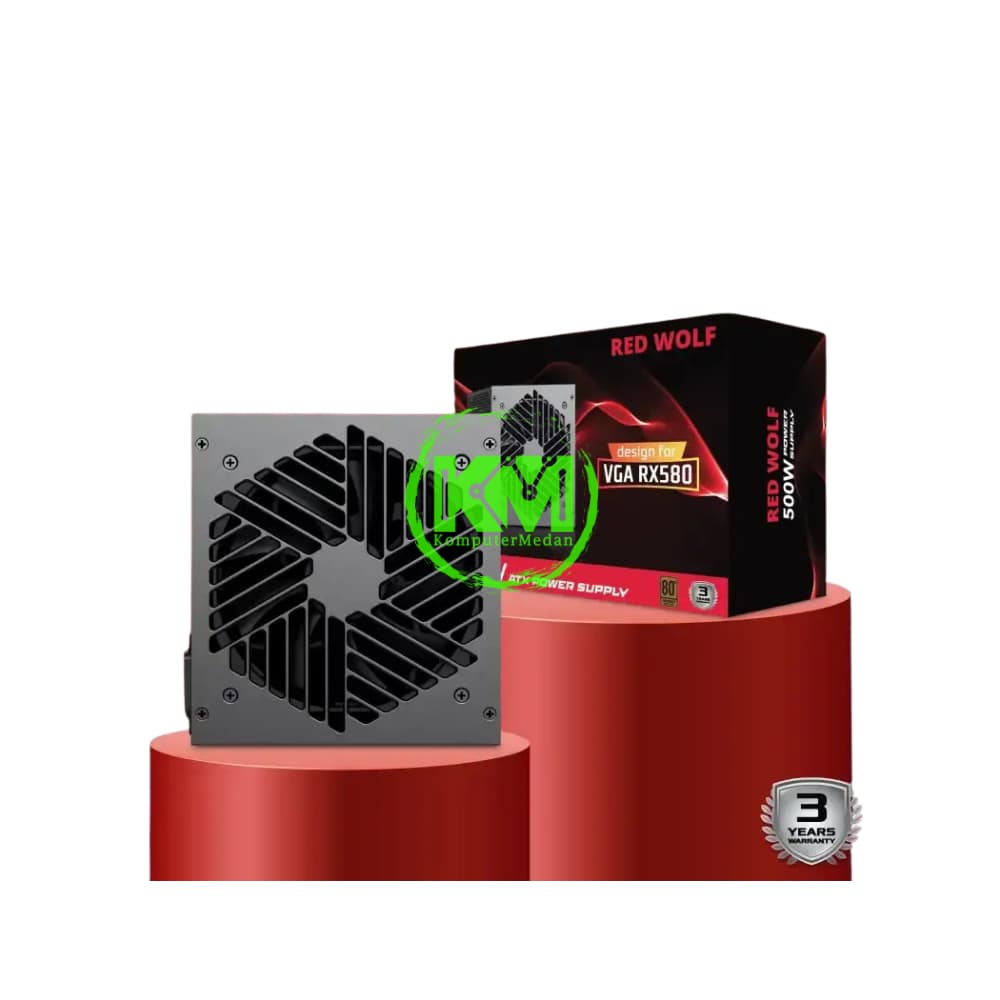 RED WOLF 500W 80+ BRONZE POWER SUPPLY - Image 1