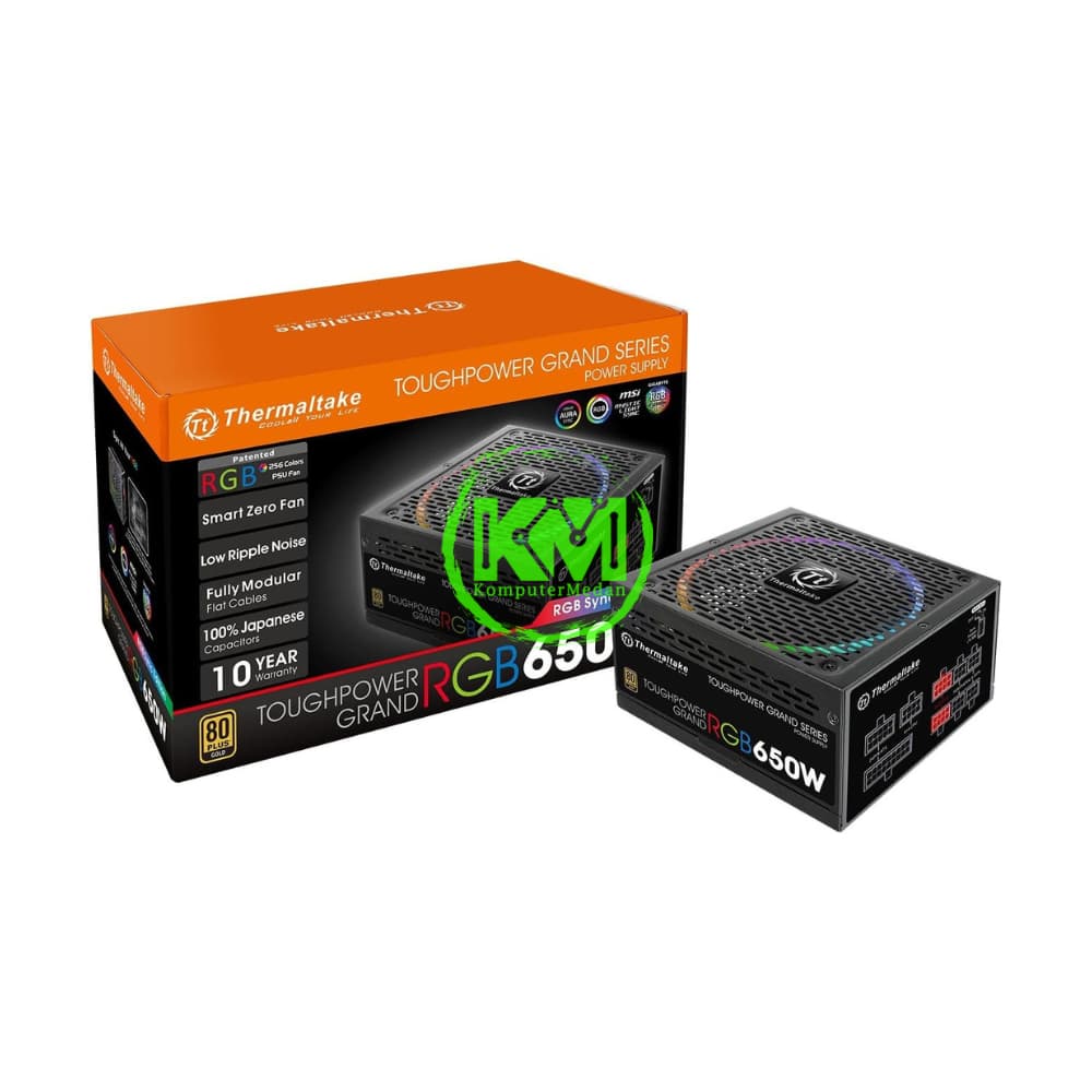 THERMALTAKE TOUGHPOWER GRAND RGB 650W 80+ GOLD POWER SUPPLY - Image 1