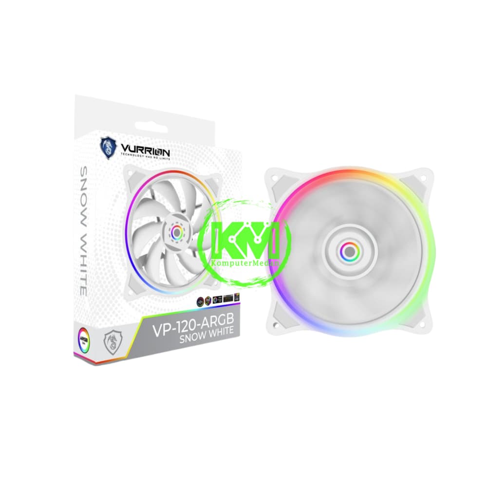 VURRION VP-120 SNOW WHITE ARGB FAN CASING