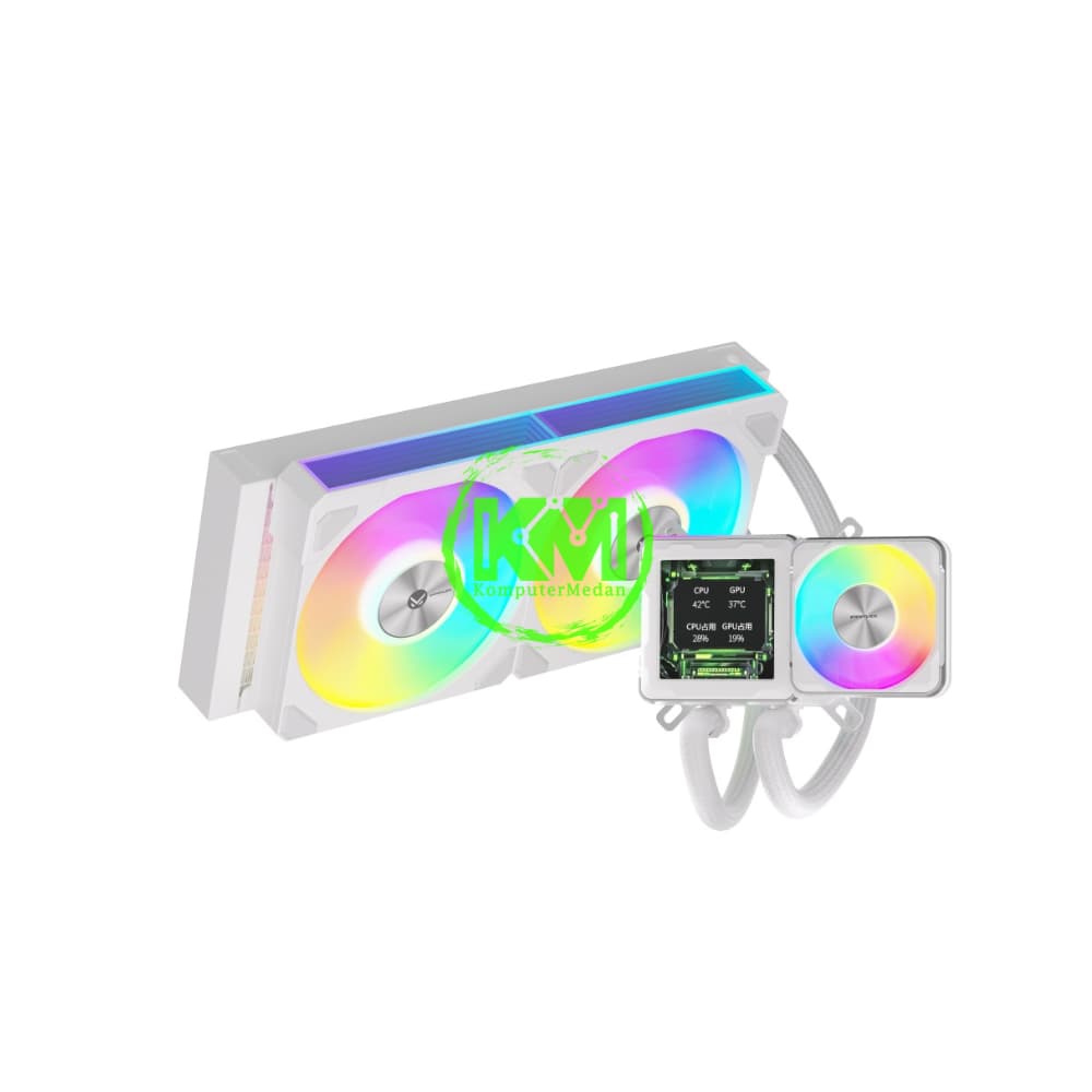 FPMAX ICECORE L240 ARGB WHITE DISPLAY LCD FAN PROCESSOR - Image 1