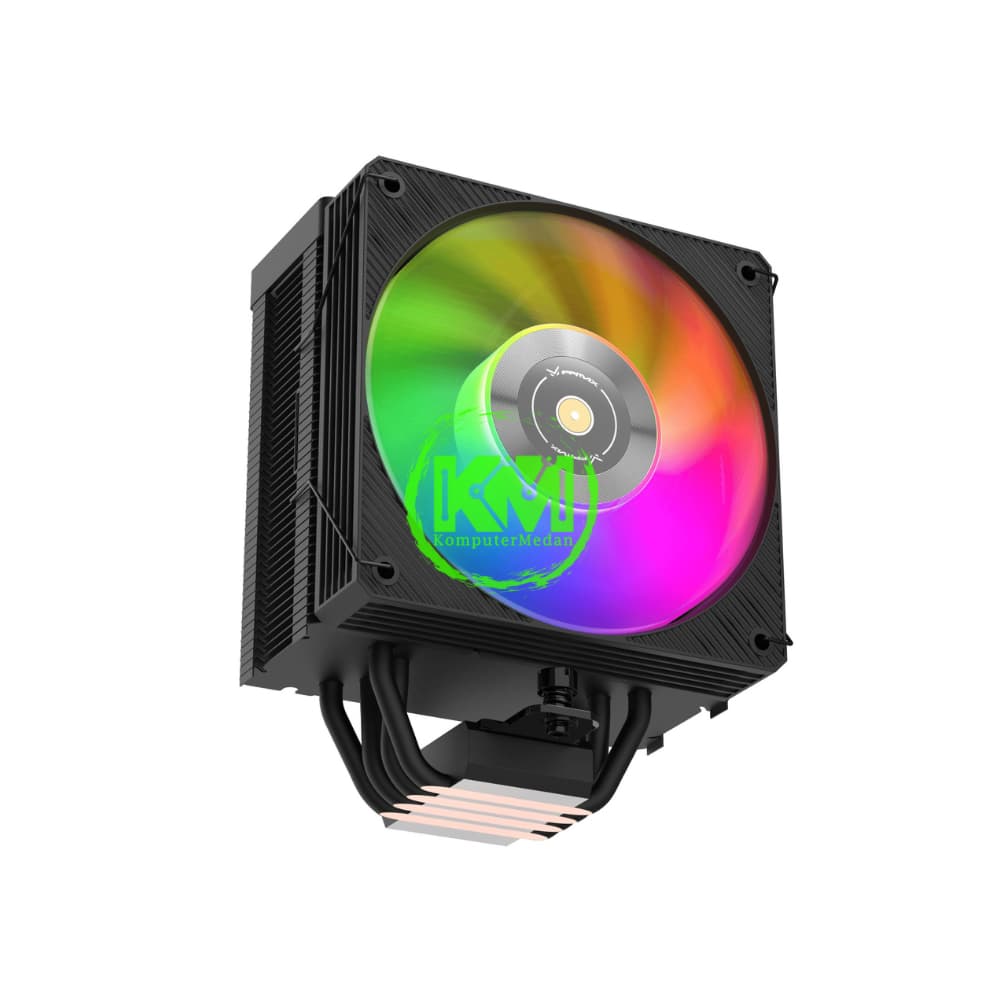 FPMAX F-400GI ARGB BLACK 1 HEATSINK 1 FAN FAN PROCESSOR - Image 1