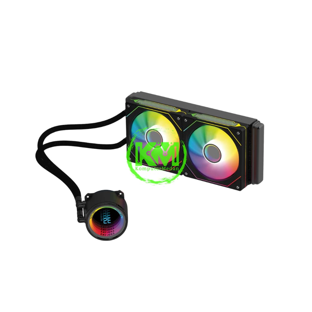 ENLIGHT AVA 240 BLACK WATER COOLING MIRROR FAN PROCESSOR - Image 3