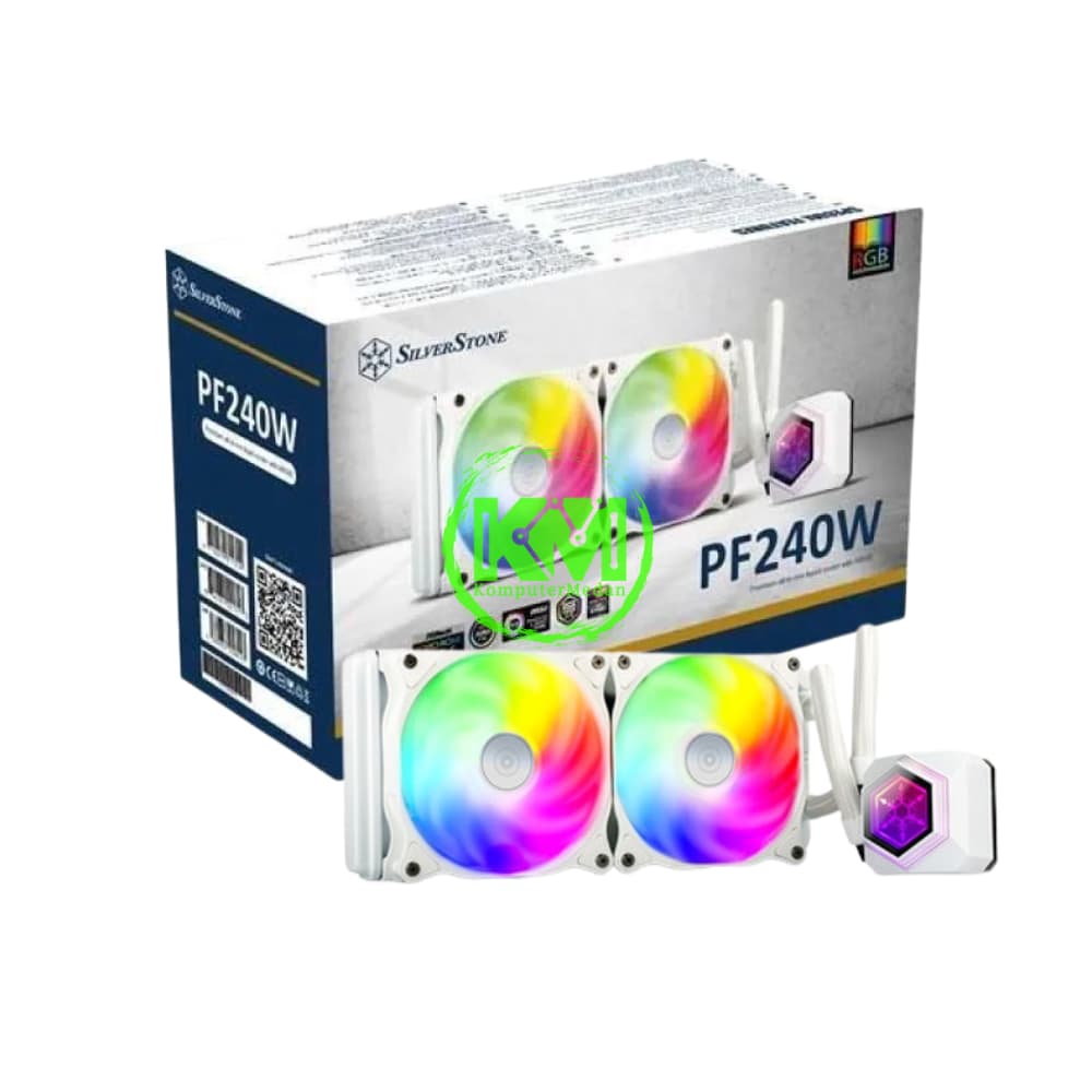 SILVERSTONE WATER COOLER PF240 ARGB WHITE FAN PROCESSOR