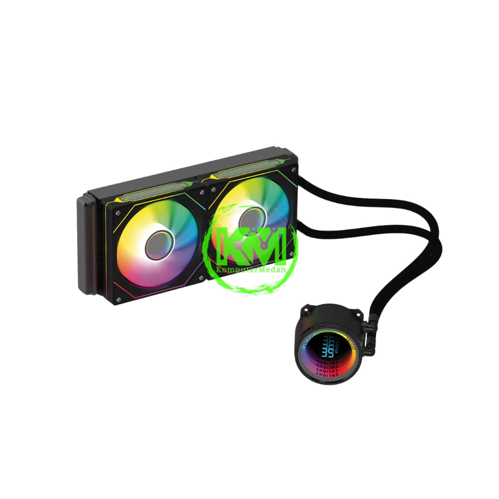 ENLIGHT AVA 240 BLACK WATER COOLING MIRROR FAN PROCESSOR - Image 2