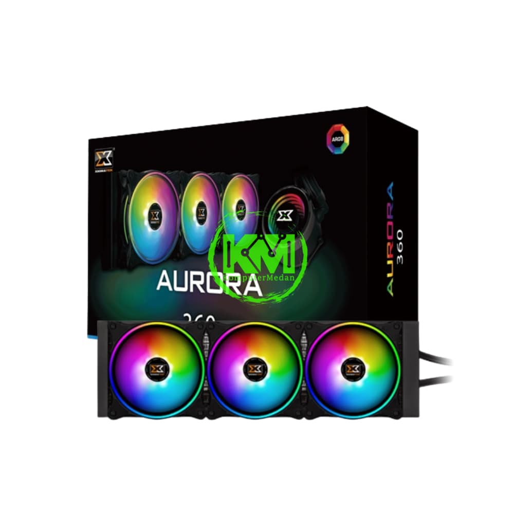 XAGATEK BRACKET LGA 1700 AURORA 360 ARGB FAN PROCESSOR