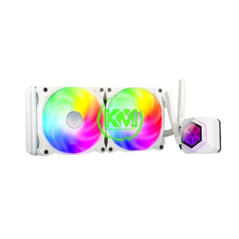 SILVERSTONE WATER COOLER PF240 ARGB WHITE FAN PROCESSOR - Image 2