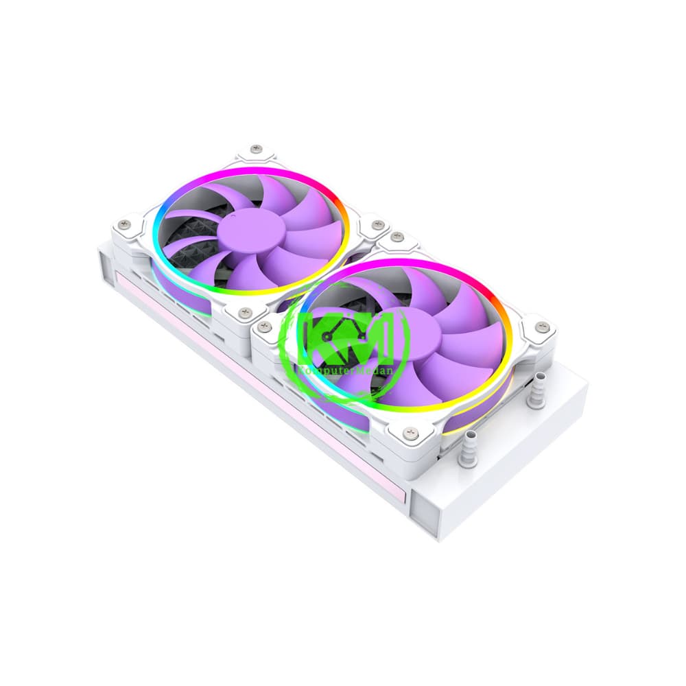 ID-COOLING AIO PINKFLOW 240 DIAMOND PURPLE ARGB FAN PROCESSOR - Image 2