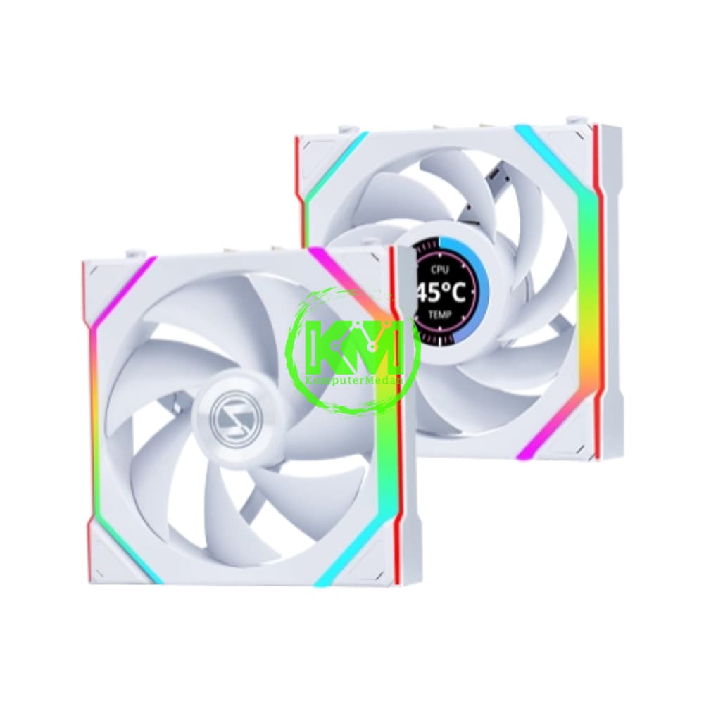 LIAN LI UNI FAN SL WIRELESS LCD 120 TRIPLE BLACK WHITE NP FAN CASING - Image 4