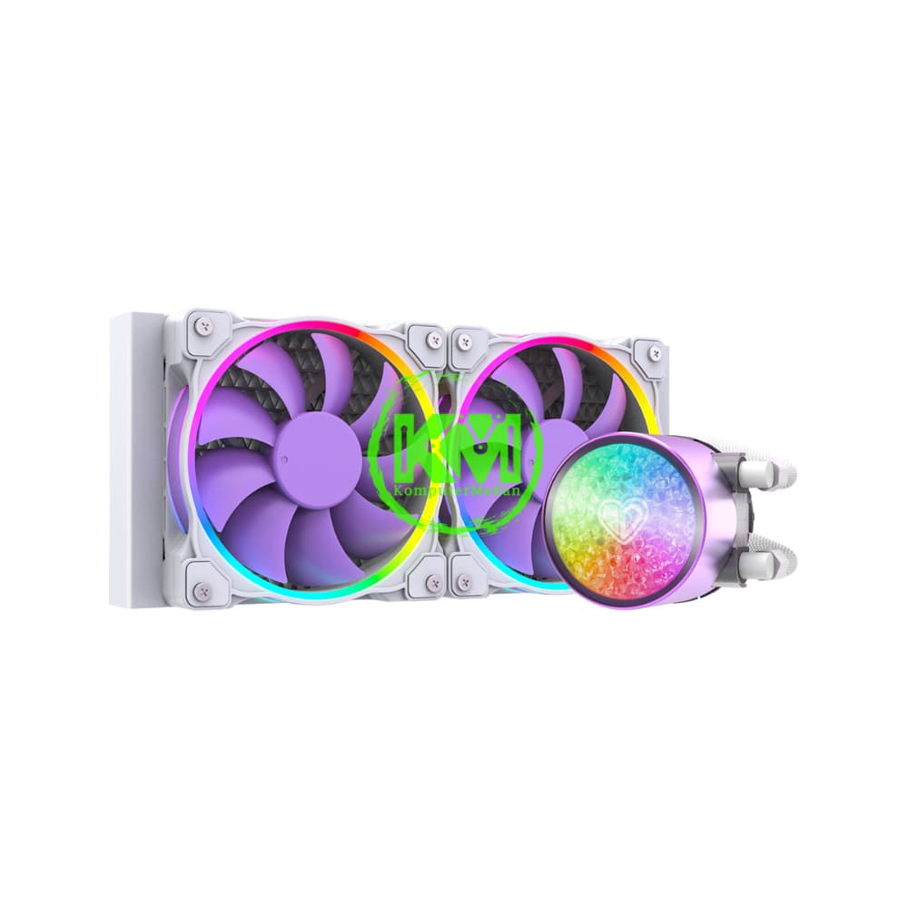 ID-COOLING AIO PINKFLOW 240 DIAMOND PURPLE ARGB FAN PROCESSOR
