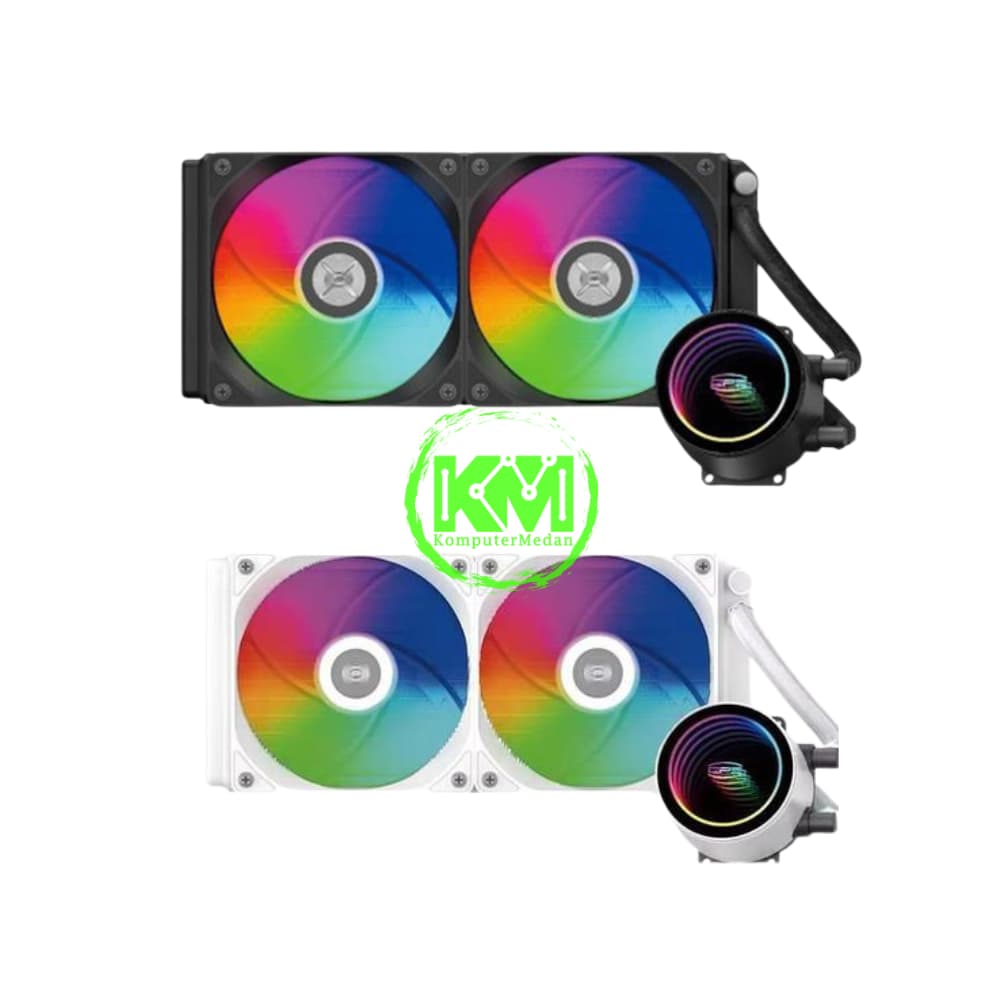 PCCOOLER GI-DA240 ARGB BLACK WHITE - Image 1