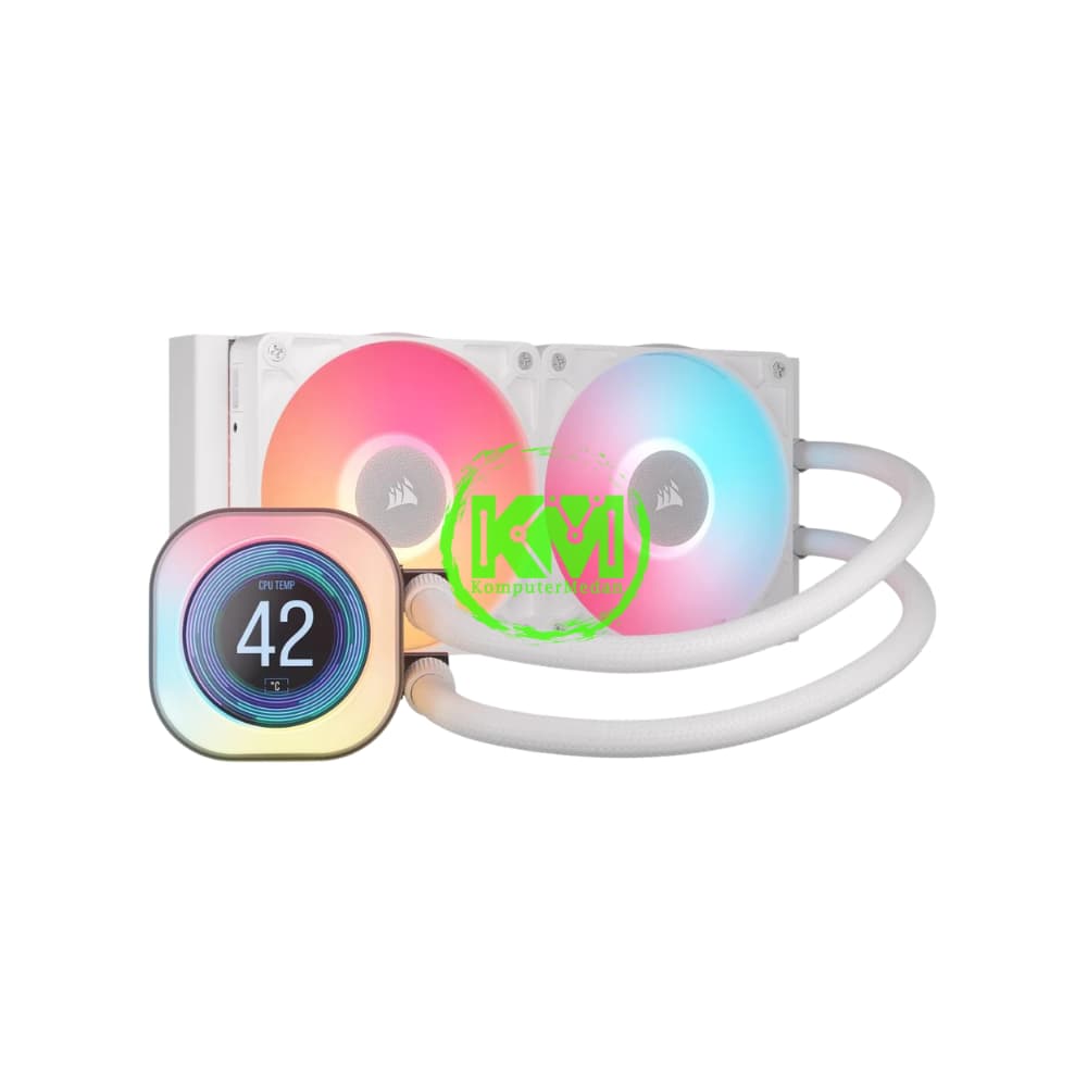 CORSAIR ICUE LINK TITAN 240 RX LCD WHITE FAN PROCESSOR - Image 2