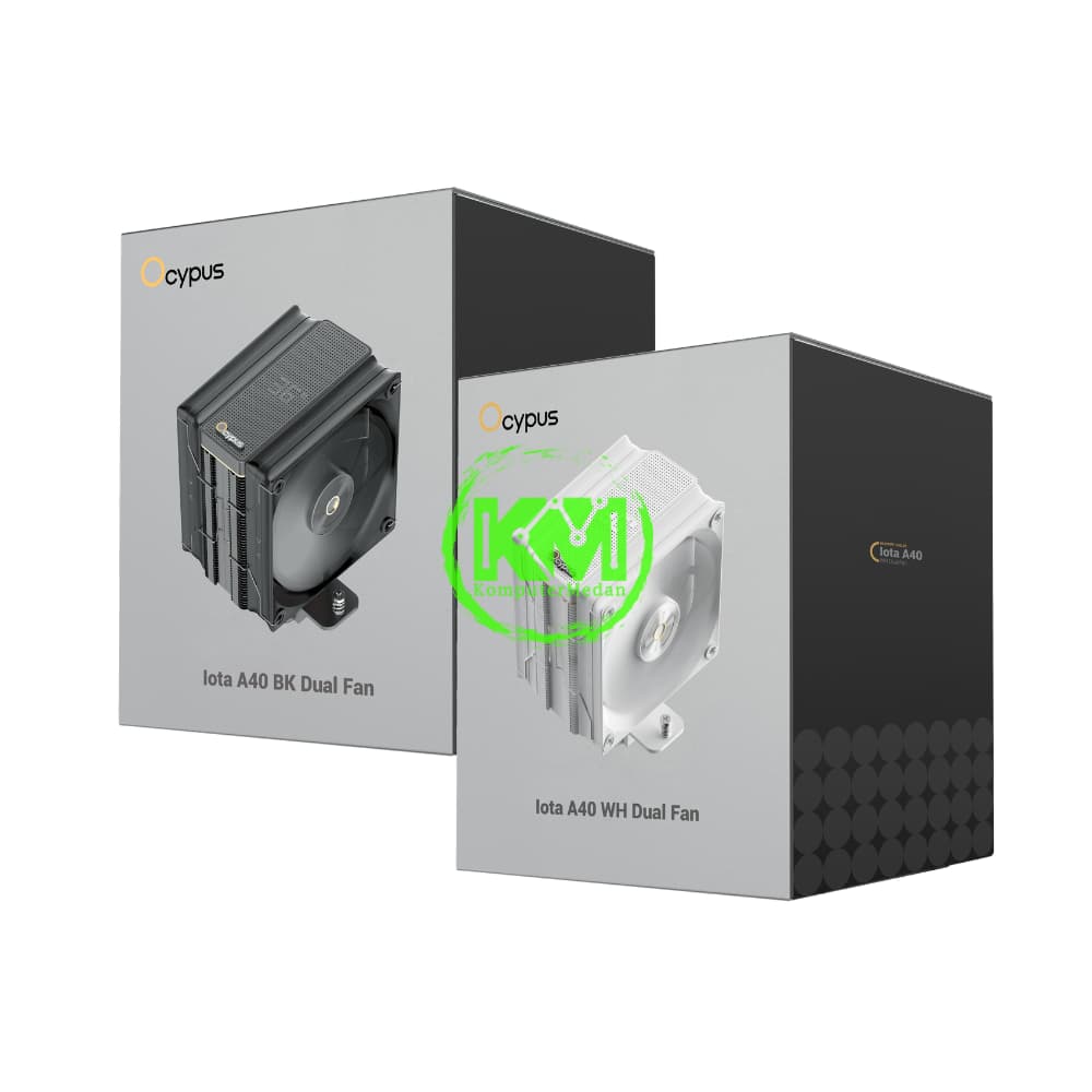 OCYPUS IOTA A40 DUAL FAN DIGITAL BLACK WHITE FAN PROCESSOR