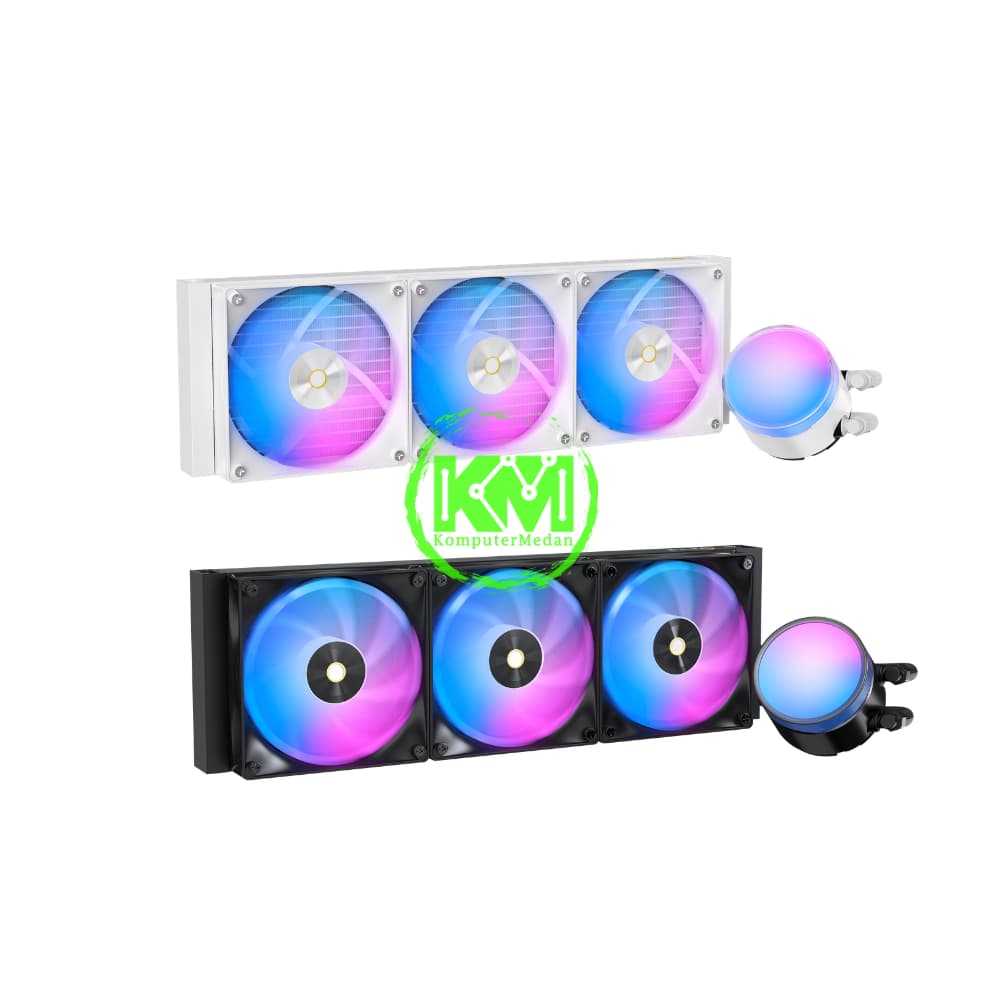 OCYPUS DELTA L36 ARGB V2 360MM BLACK WHITE FAN PROCESSOR - Image 2