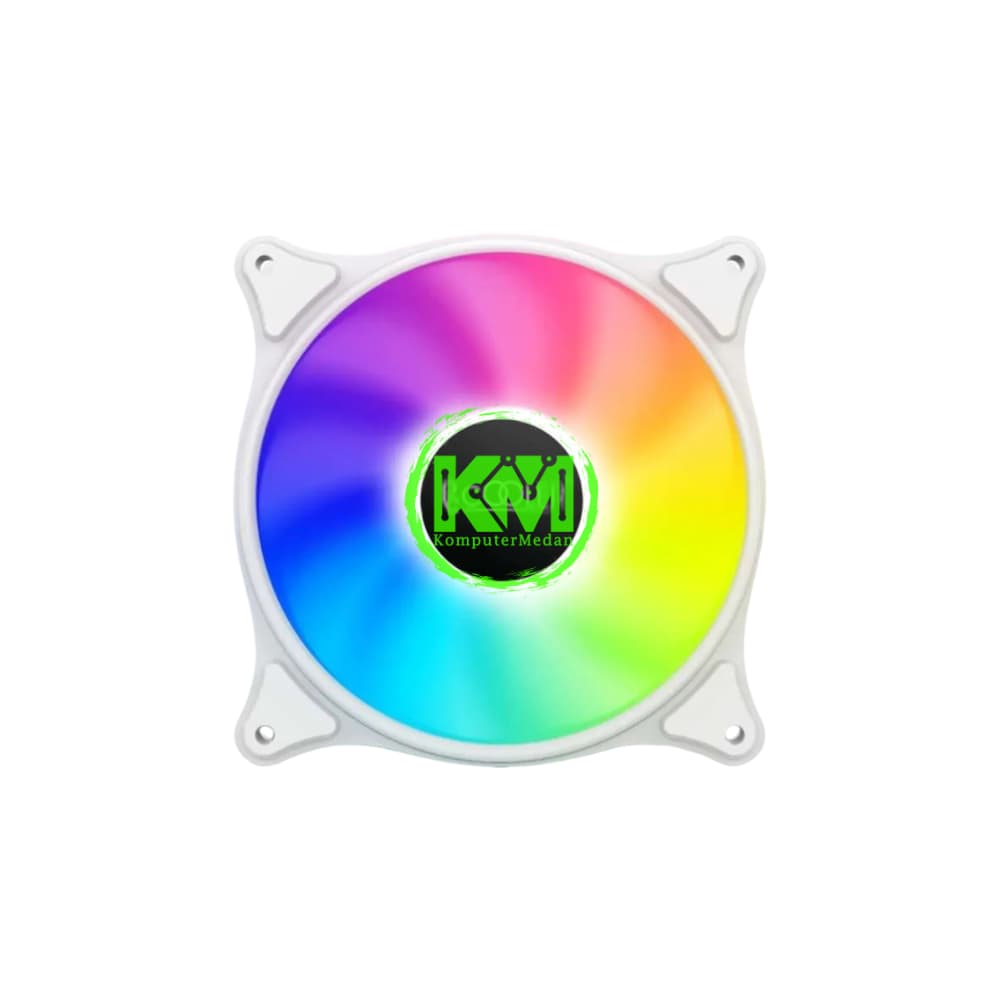 PCCOOLER FX-120-3 WHITE RGB FAN CASING - Image 2