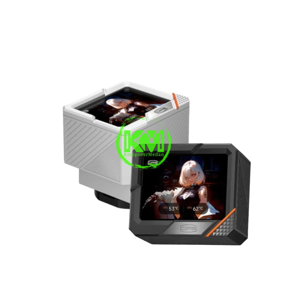 PCCOOLER GT360 ARGB 360MM DISPLAY LCD BLACK WHITE FAN PROCESSOR - Image 4