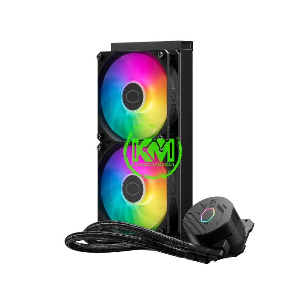 COOLER MASTER MASTER LIQUID 240L CORE ARGB BLACK FAN PROCESSOR - Image 2