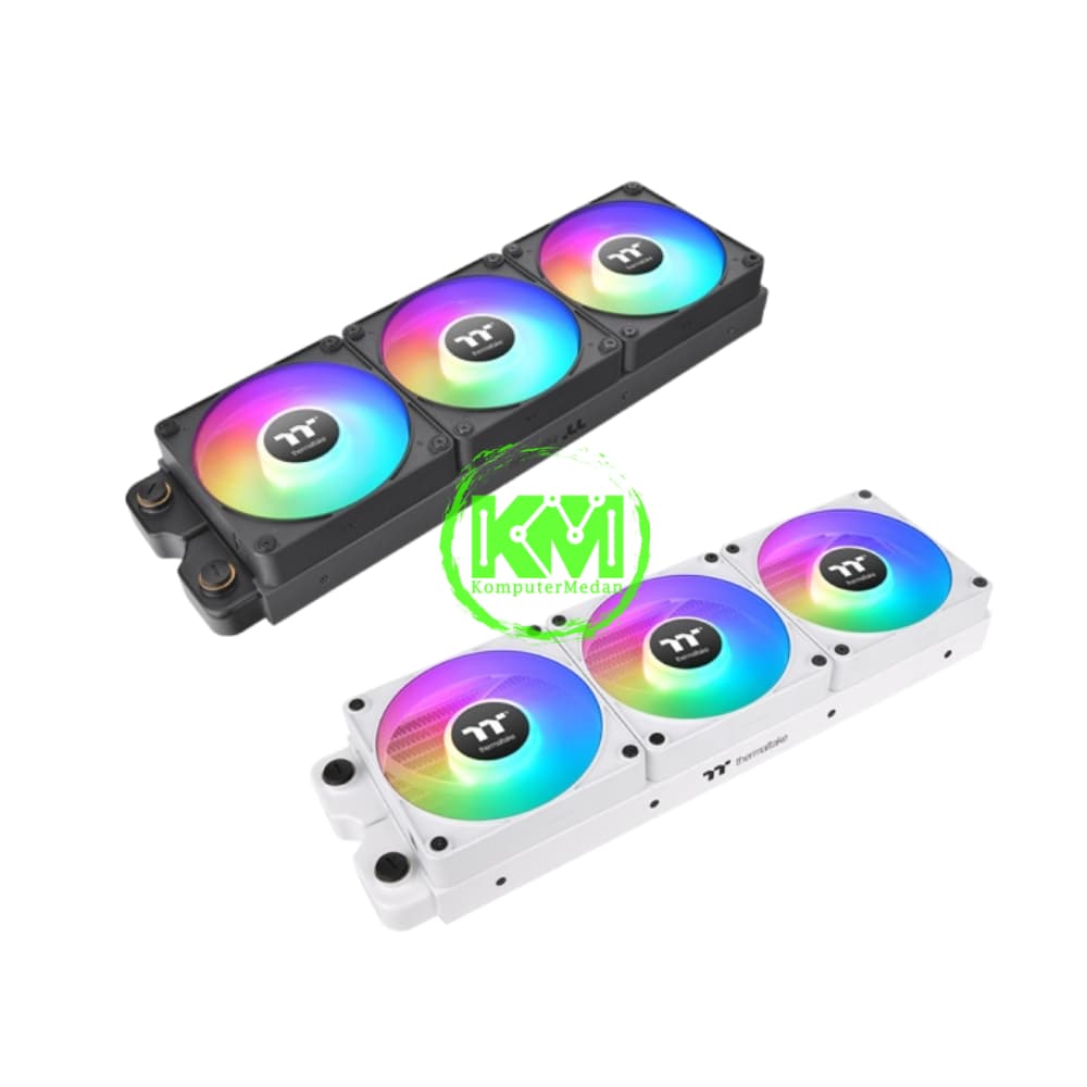 THERMALTAKE CT120 EX ARGB FAN 3 PACK BLACK WHITE FAN CASING - Image 4