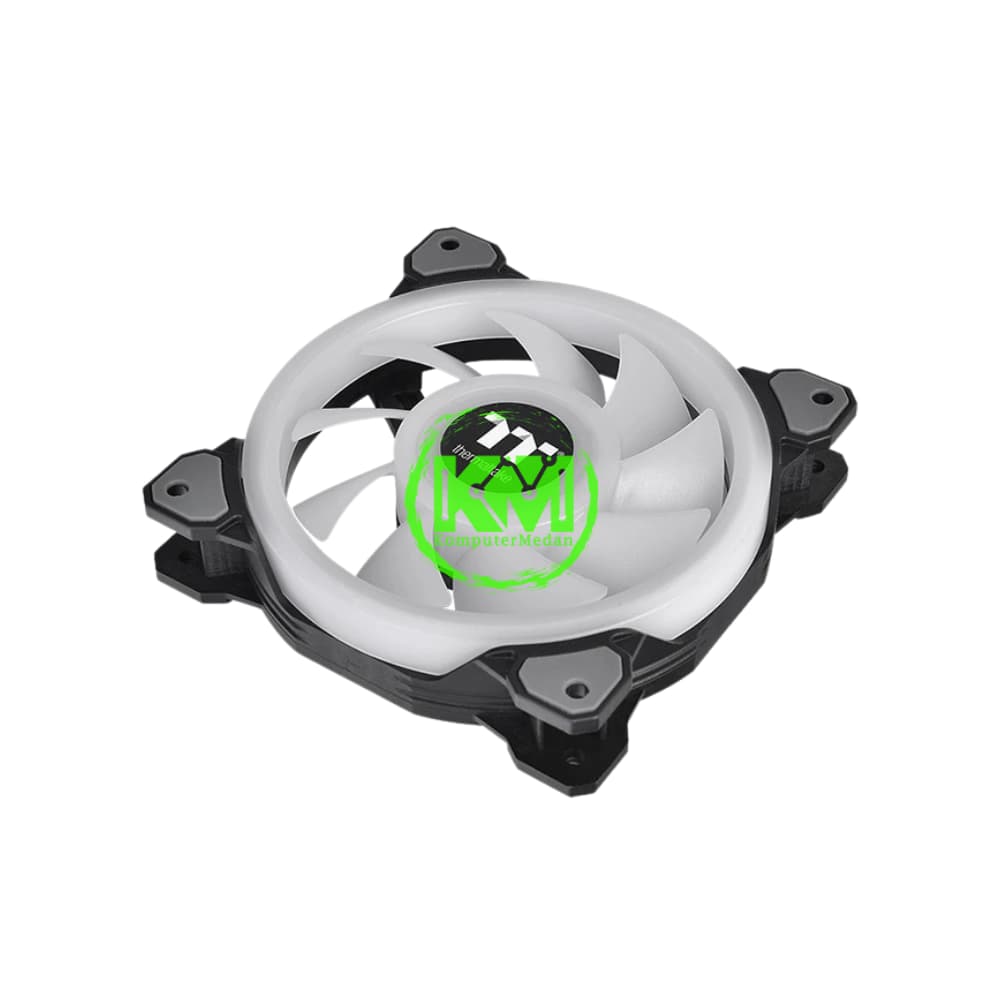 THERMALTAKE RING QUAD 12 RGB PREMIUM BLACK SNOW FAN PROCESSOR - Image 2