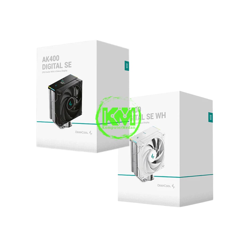DEEPCOOL AK400 DIGITAL SE BLACK WHITE FAN PROCESSOR - Image 1