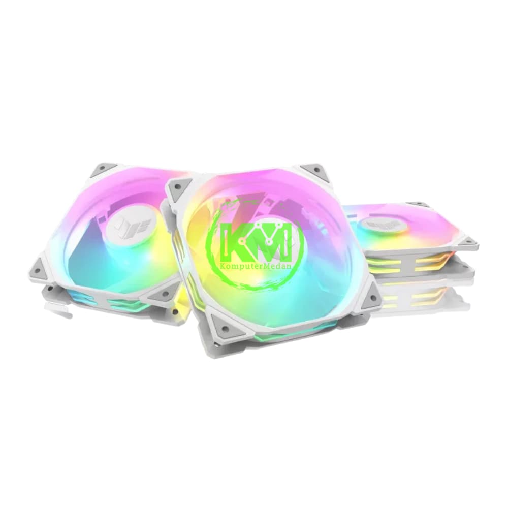 ASUS TUF TR120 ARGB 3IN1 WHITE FAN CASING - Image 4