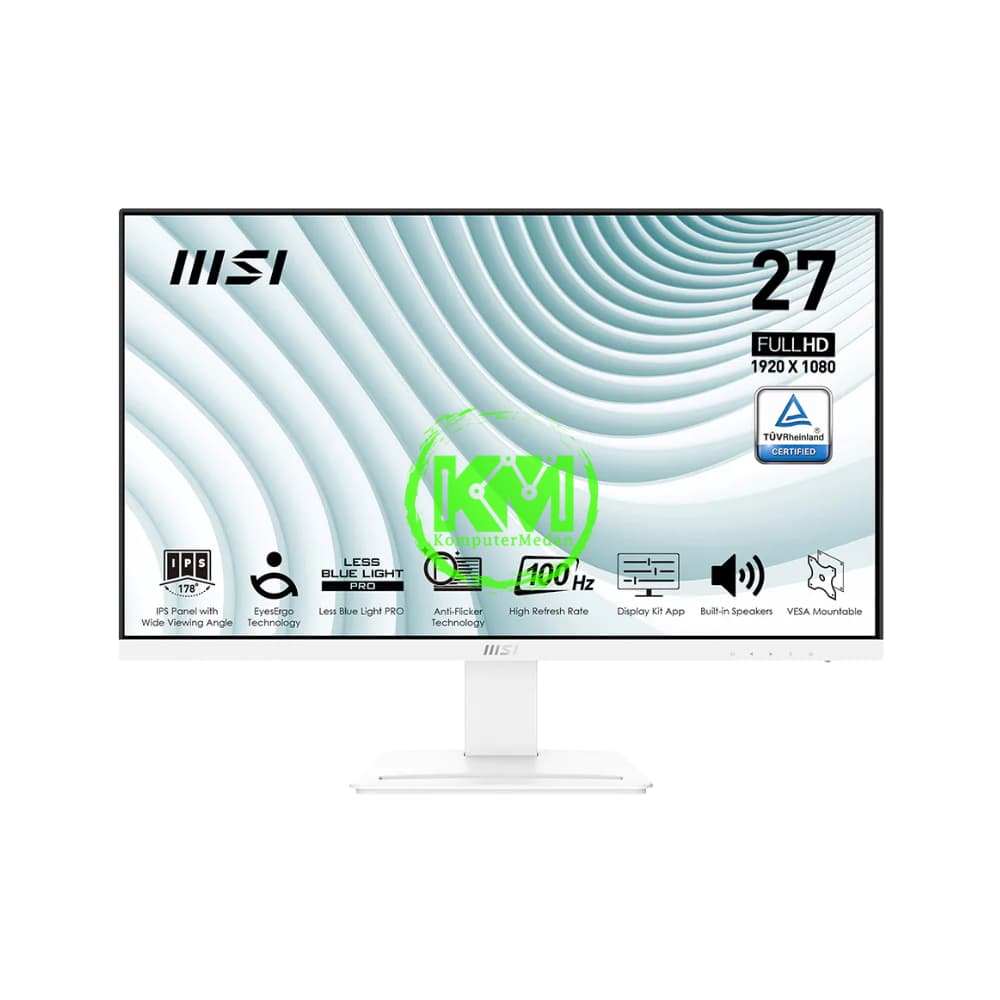 MSI PRO MP273AW WHITE LED MONITOR - Image 1