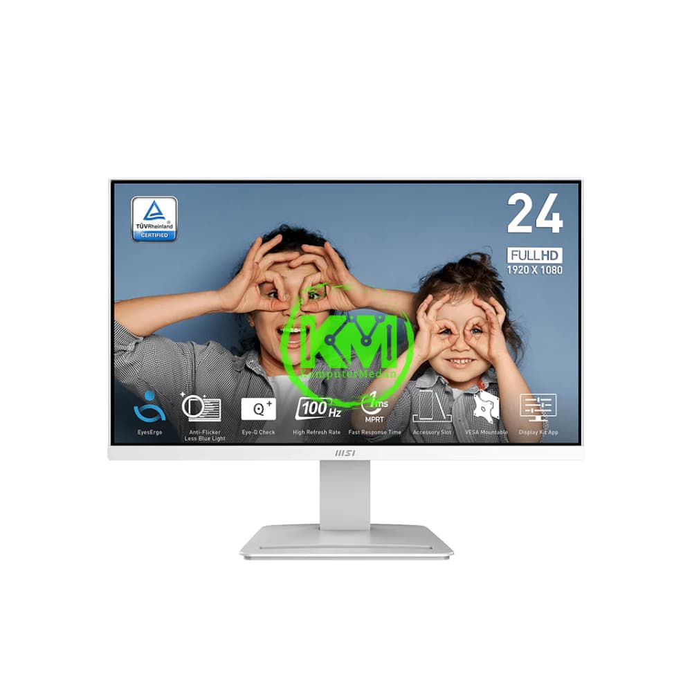 MSI PRO MP2412W WHITE LED MONITOR - Image 1