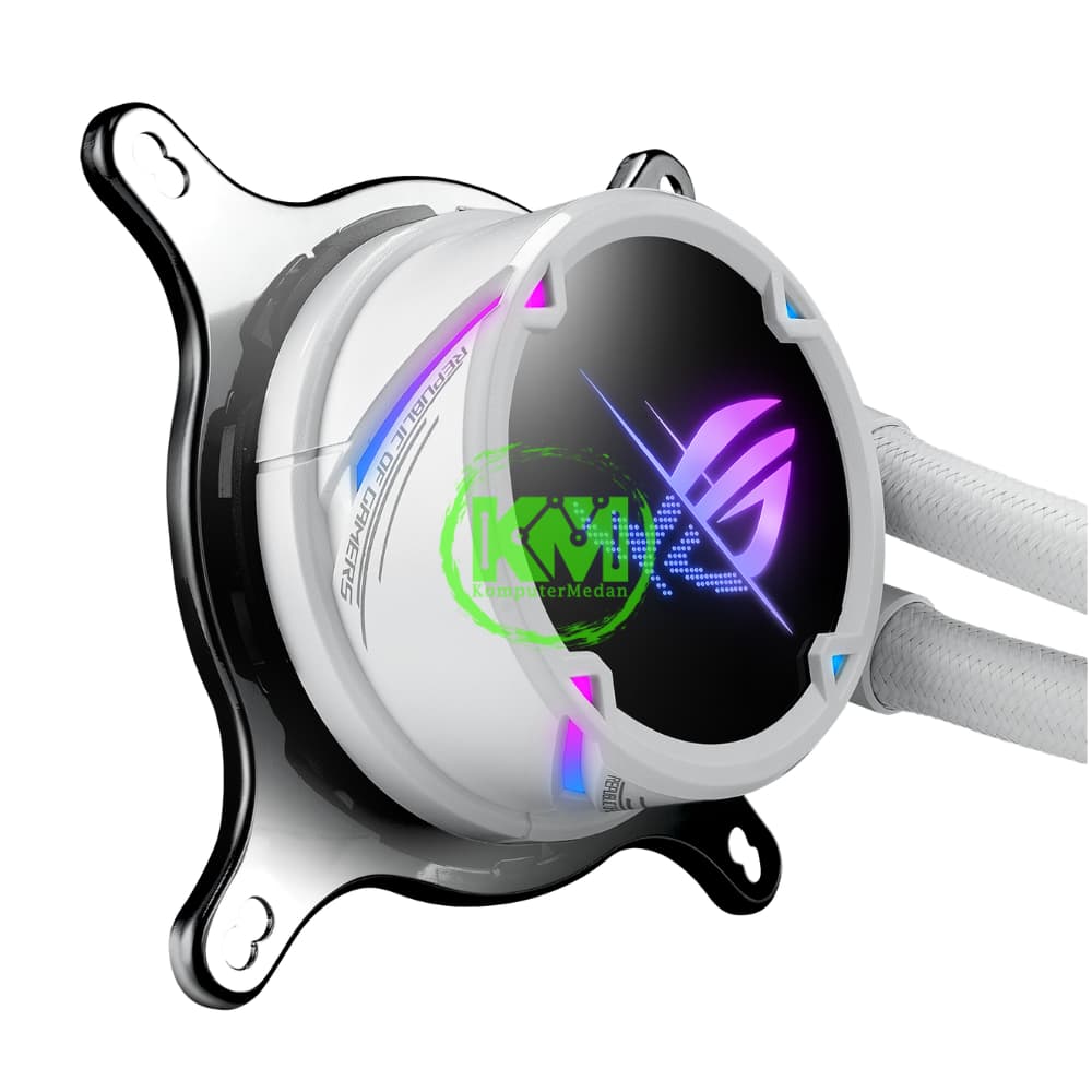 ASUS ROG STRIX LC II 240 ARGB WHITE AIO LIQUID COOLER FAN - Image 4