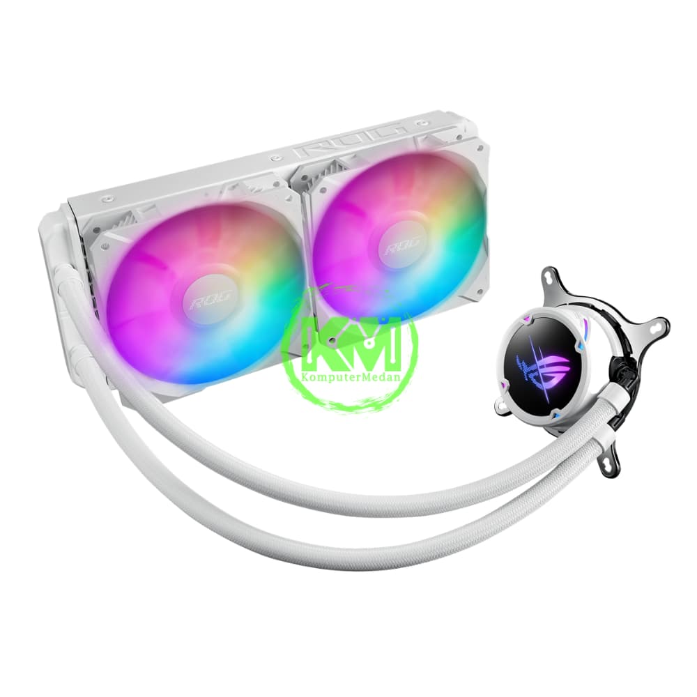 ASUS ROG STRIX LC II 240 ARGB WHITE AIO LIQUID COOLER FAN - Image 1