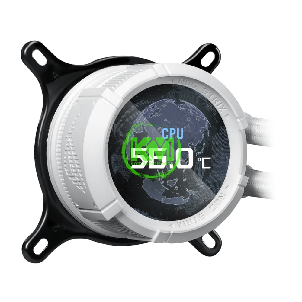 ASUS ROG STRIX LC III 360 ARGB LCD WHITE AIO LIQUID COOLER FAN - Image 4