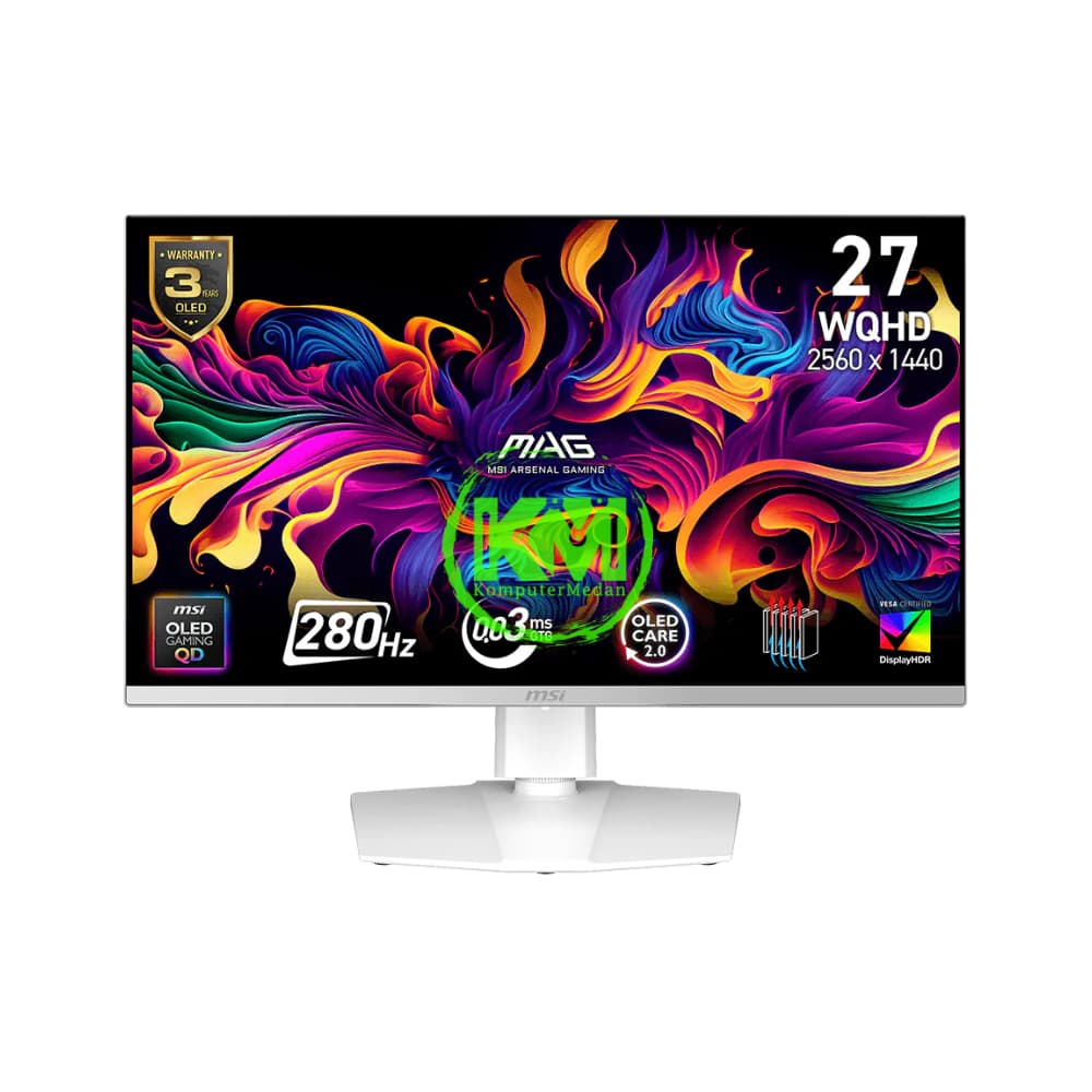 MSI MAG 272QPW QD-OLED X28 WHITE LED MONITOR - Image 1