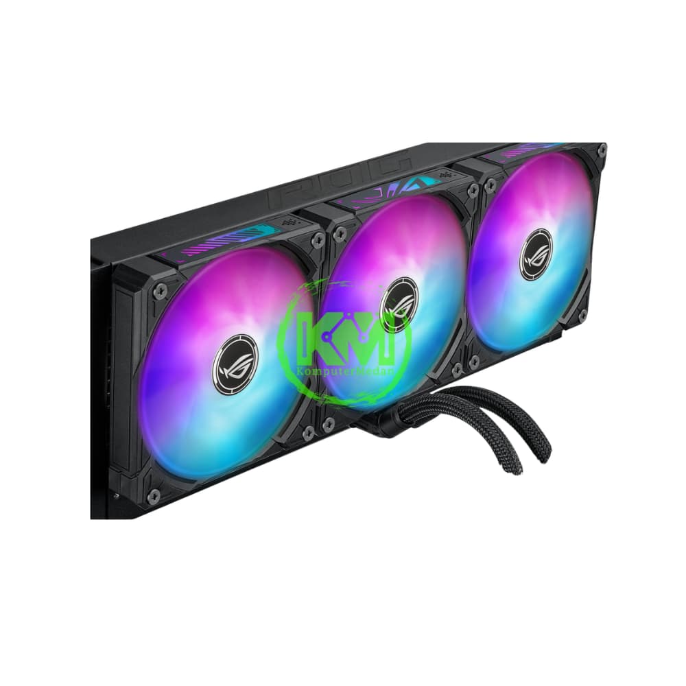 ASUS ROG RYUO IV SLC 360 ARGB BLACK AIO LIQUID COOLER FAN - Image 2